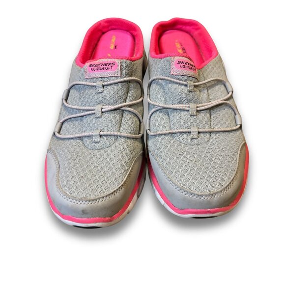 Skechers Synergy Bungee Mule Mesh Slip-On Shoes Lightweight & Comfortable Womens - Picture 2 of 10